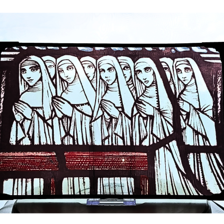 9 Nuns Stained Glass Effect Panel