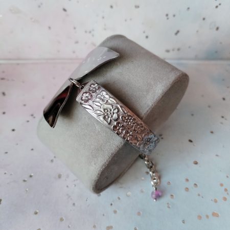 Unique stainless steel Mermaid/Whale tail floral spoon bracelet.