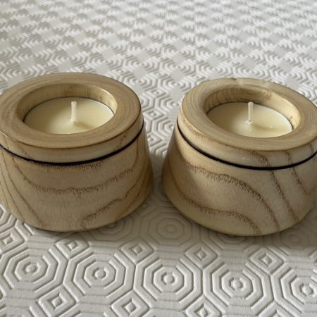 Tealight holders natural colour