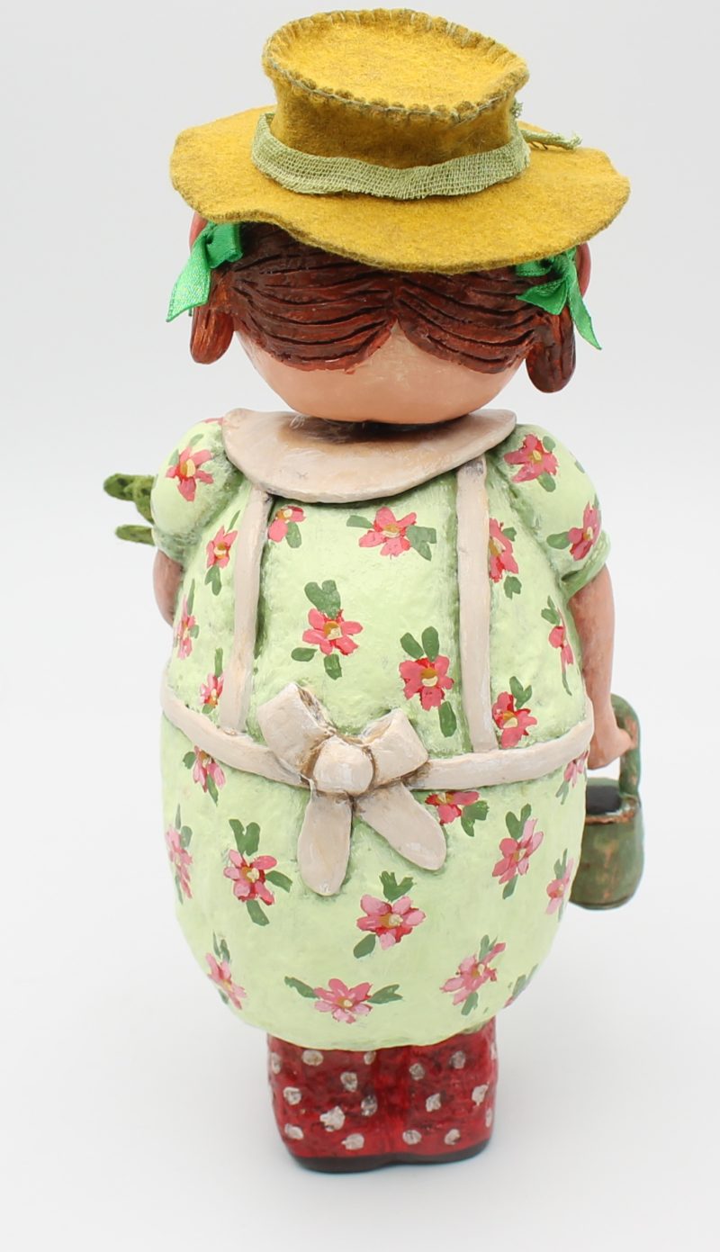 Handmade Paper Clay Art Doll Agnes, 23cm Tall with Movable Head
