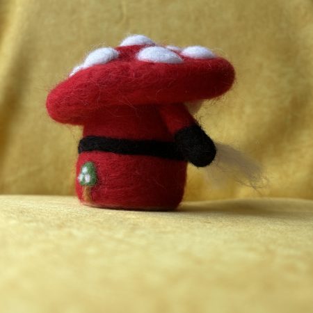 Hand felted santa gonk