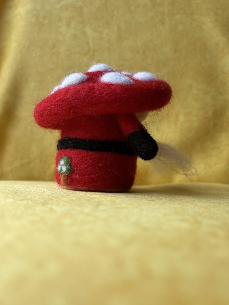 Hand felted santa gonk