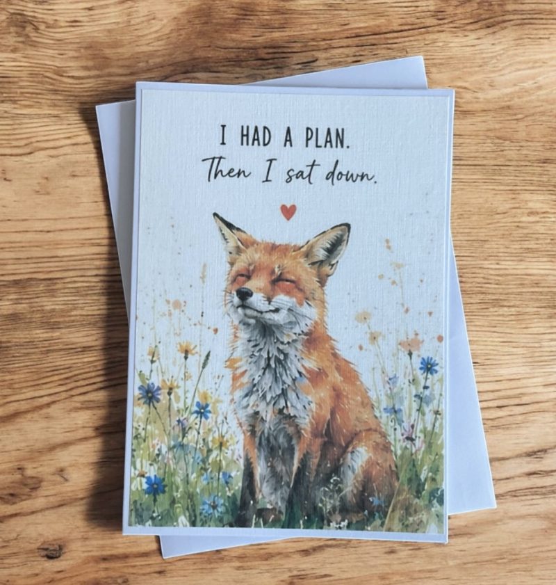 Funny Watercolour Style Animal Cards Set of 4 | Humorous Adult Greeting Cards
