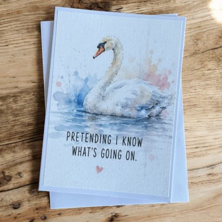 Funny Watercolour Style Animal Cards Set of 4 | Humorous Adult Greeting Cards