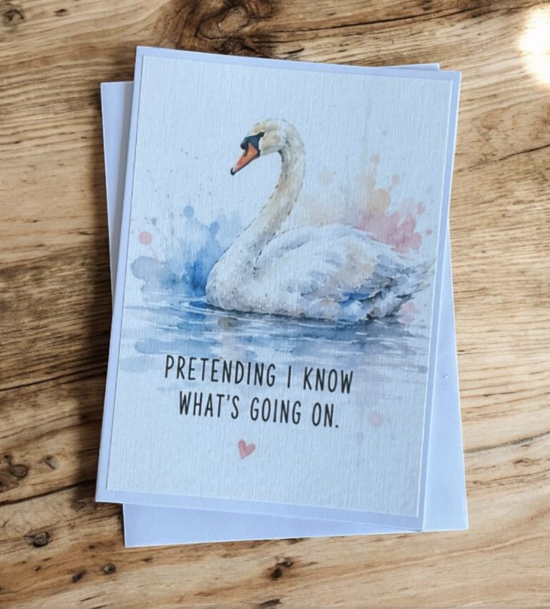 Funny Watercolour Style Animal Cards Set of 4 | Humorous Adult Greeting Cards