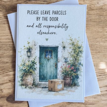Set of Four Funny Watercolour Style Greeting Cards | Cosy Adult Humour Cards | Contemporary Lifestyle Cards | Blank Inside