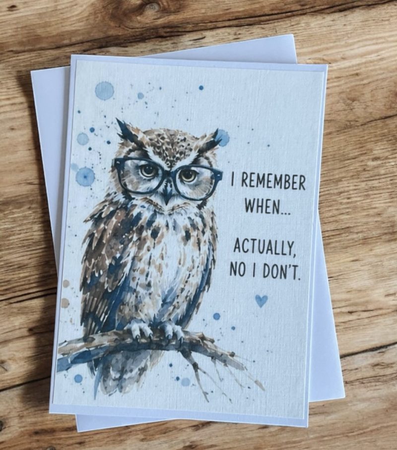 Set of Four Funny Watercolour Style Greeting Cards | Cosy Adult Humour Cards | Contemporary Lifestyle Cards | Blank Inside