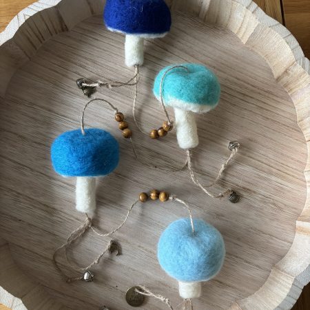 Ocean inspired mushroom hanger.