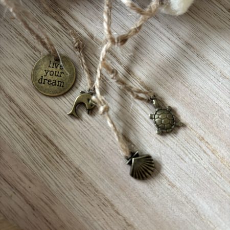 Ocean inspired mushroom hanger.