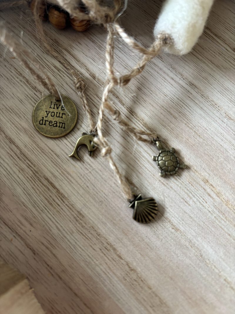 Ocean inspired mushroom hanger.