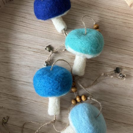 Ocean inspired mushroom hanger.