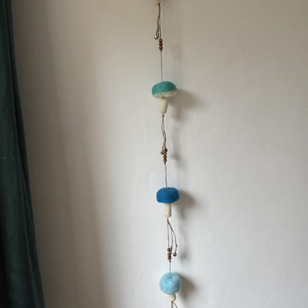 Ocean inspired mushroom hanger.