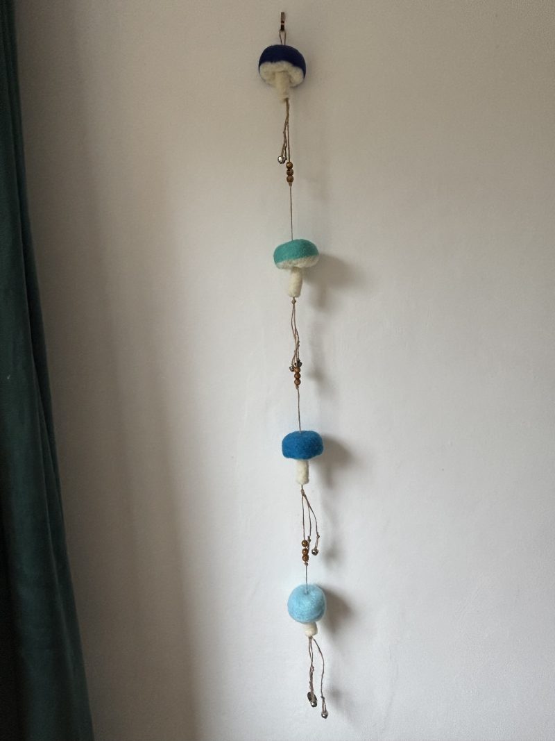 Ocean inspired mushroom hanger.