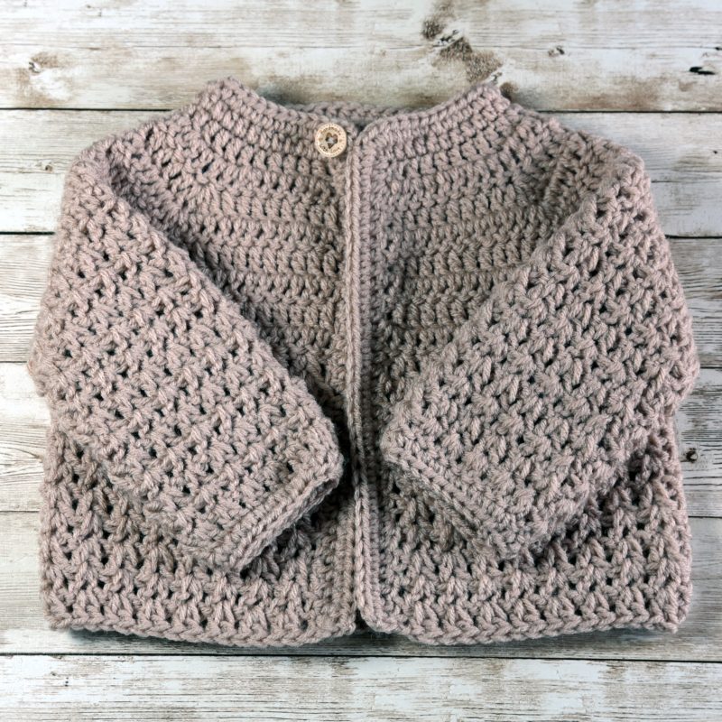 Handmade Crochet Newborn Cardigan, Colour Choices