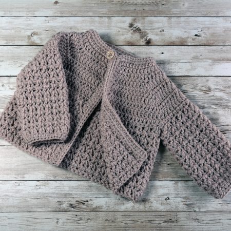 Handmade Crochet Newborn Cardigan, Colour Choices