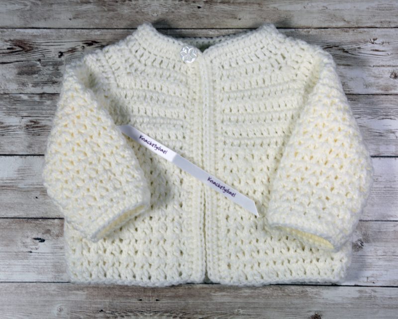 Handmade Crochet Newborn Cardigan, Colour Choices