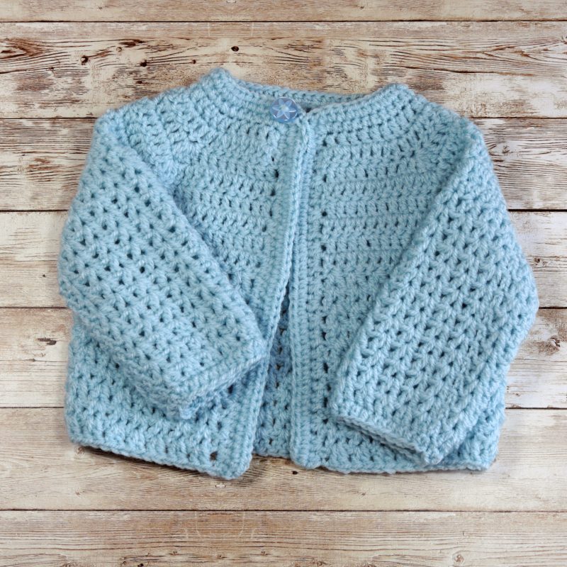 Handmade Crochet Newborn Cardigan, Colour Choices