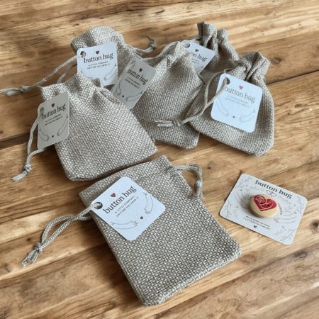 Button Hug Gift Bag. Pocket Hug Gift. Exams Gift. Stress Relief Token.