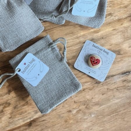 Button Hug Gift Bag. Pocket Hug Gift. Exams Gift. Stress Relief Token.