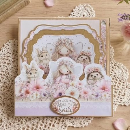 Luxury Stepper Card for Someone Special. Floral Fairy Keepsake Card
