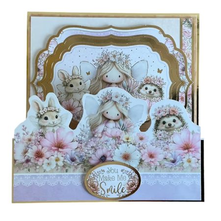 Luxury Stepper Card for Someone Special. Floral Fairy Keepsake Card