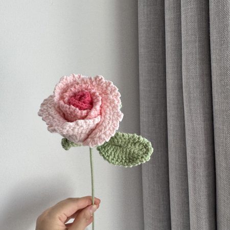 Crochet Rose Colourful Roses Home Decoration Gift