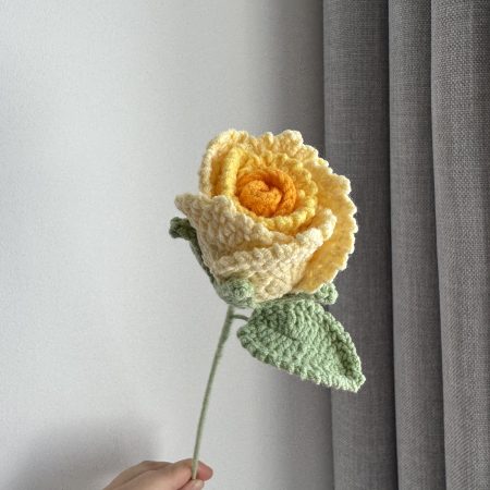 Crochet Rose Colourful Roses Home Decoration Gift