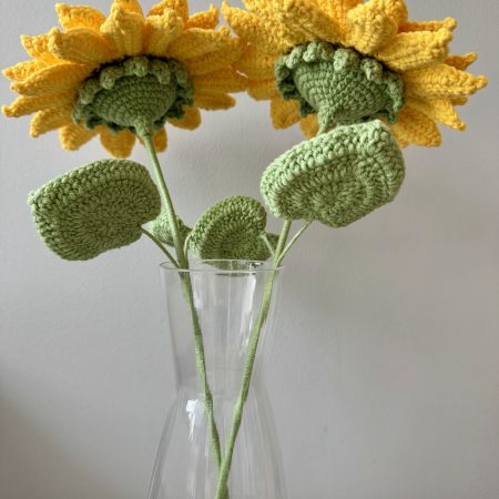 Crochet sunflower colorful sunflowers home decor gifts