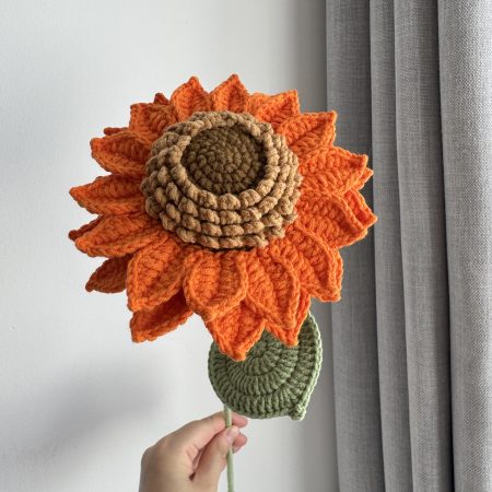 Crochet sunflower colorful sunflowers home decor gifts