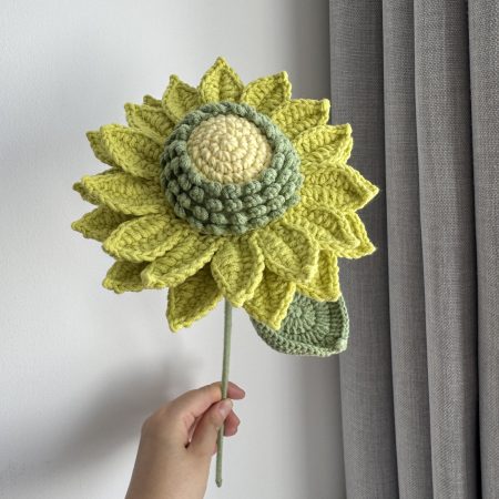 Crochet sunflower colorful sunflowers home decor gifts