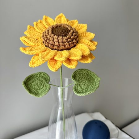 Crochet sunflower colorful sunflowers home decor gifts
