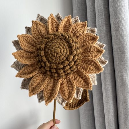 Crochet sunflower colorful sunflowers home decor gifts