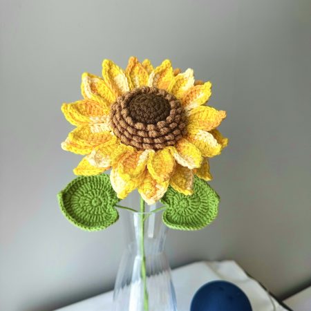 Crochet sunflower colorful sunflowers home decor gifts
