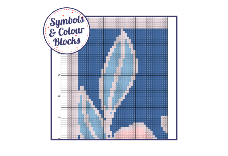 Rose Bloom Bouquet ~ Modern Cross Stitch Pattern PDF