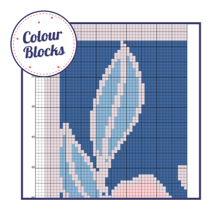 Rose Bloom Bouquet ~ Modern Cross Stitch Pattern PDF