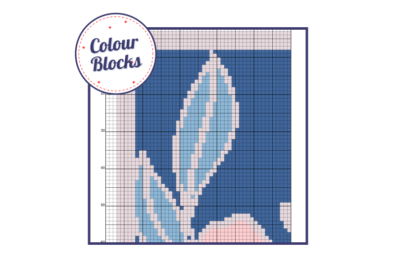 Rose Bloom Bouquet ~ Modern Cross Stitch Pattern PDF