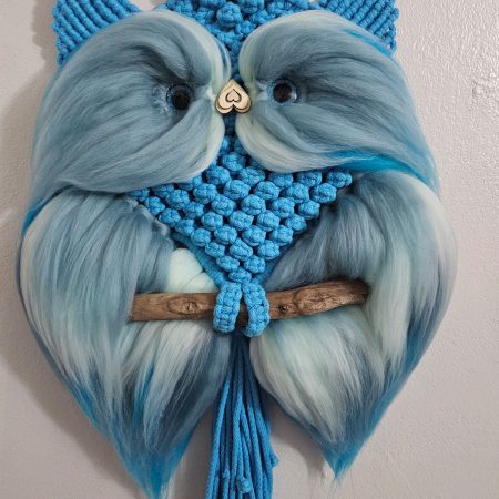 Macrame owl wall decor