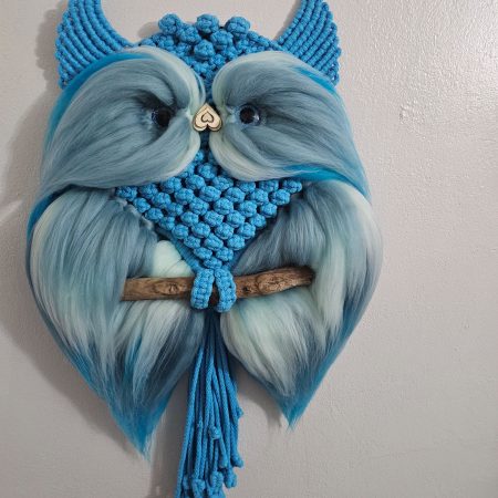 Macrame owl wall decor
