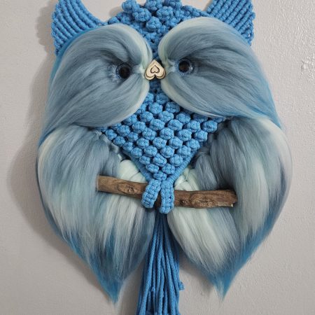 Macrame owl wall decor
