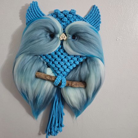 Macrame owl wall decor