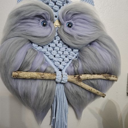Macrame owl wall decor