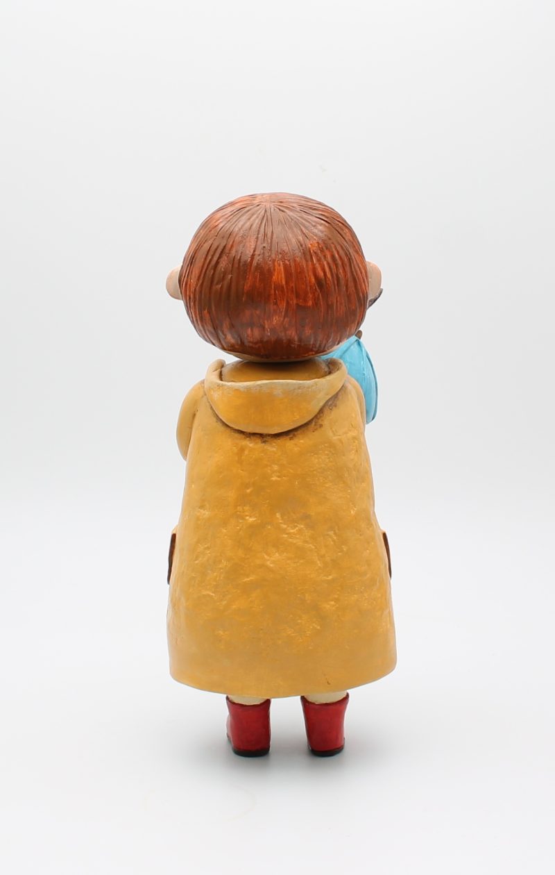 Handmade Rowan Softweather Art Doll, 26 cm Tall, Rainy Spring Friends
