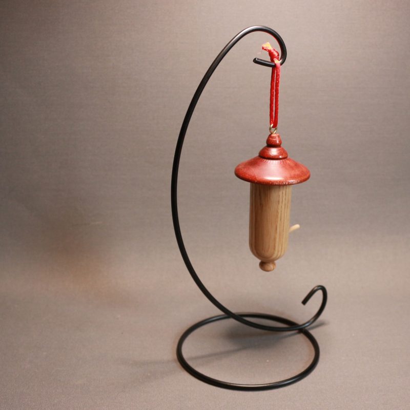 Decorative Hanging Bird Box in Ash
