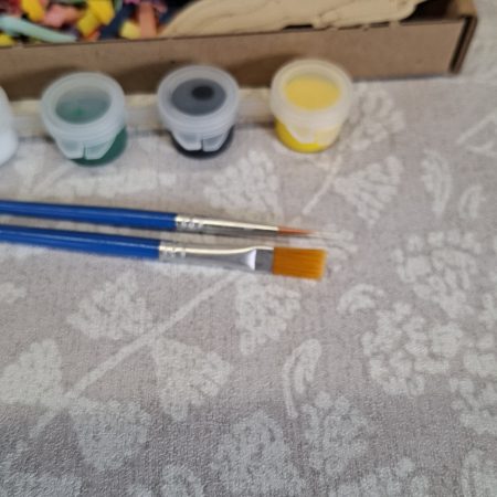 Paint your Own Unicorns, Wooden Figures, Complete Set including Brushes and Paints