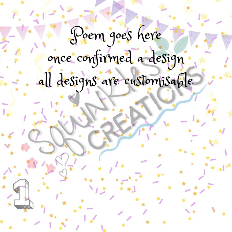 Birthday Poem Pebble Art