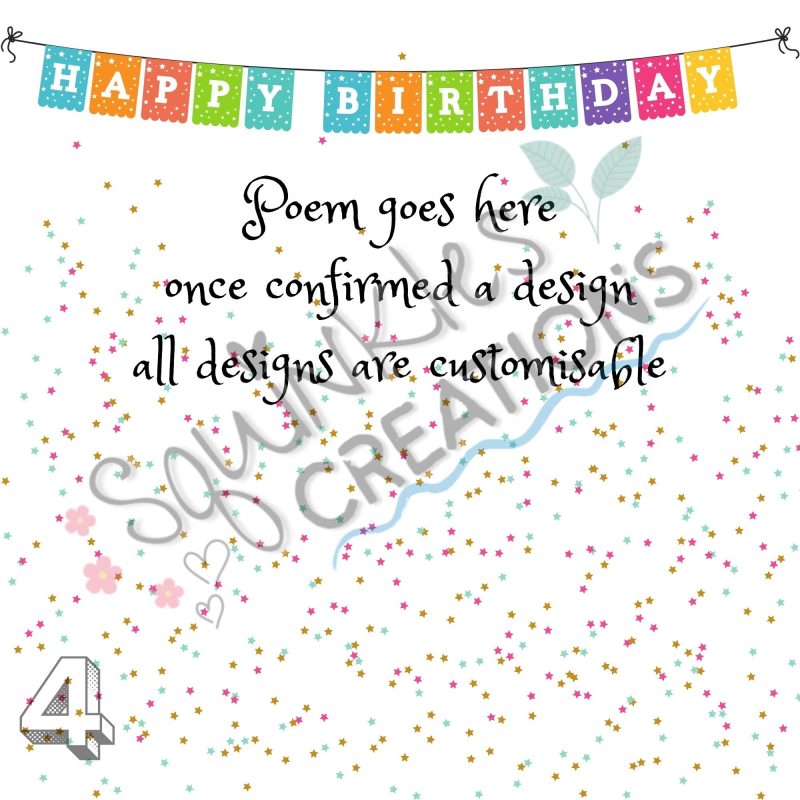 Birthday Poem Pebble Art