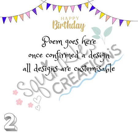Birthday Poem Pebble Art