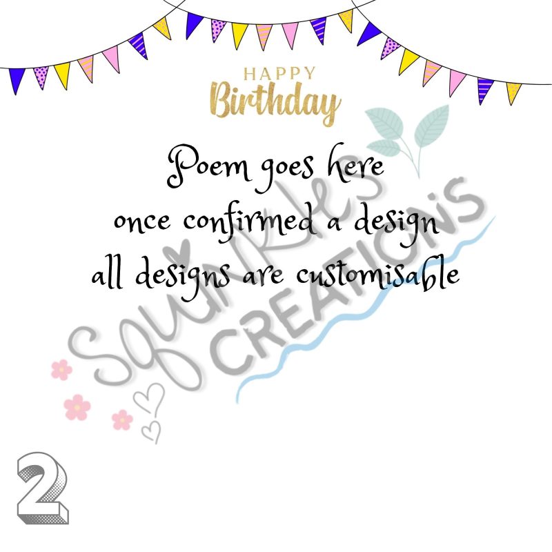 Birthday Poem Pebble Art