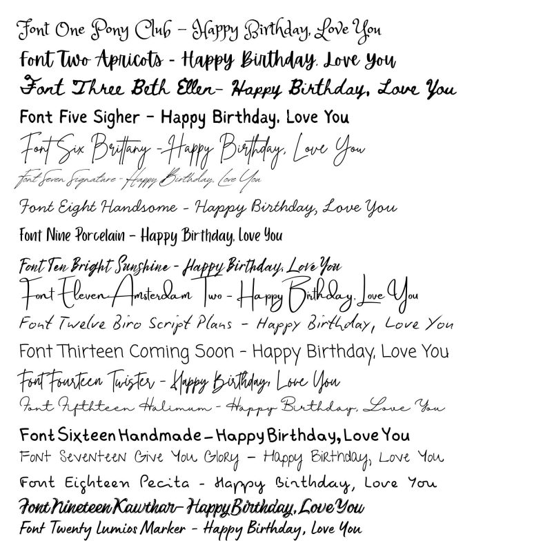 Birthday Poem Pebble Art