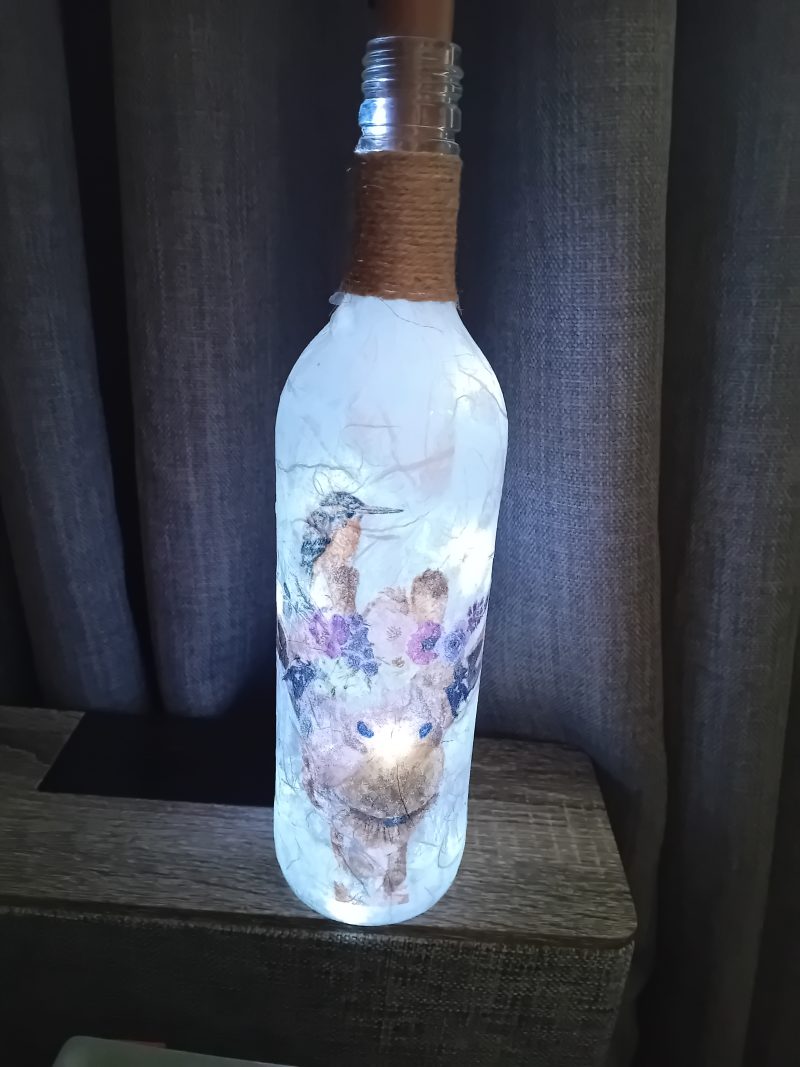 Bottle light - Giraffe Design